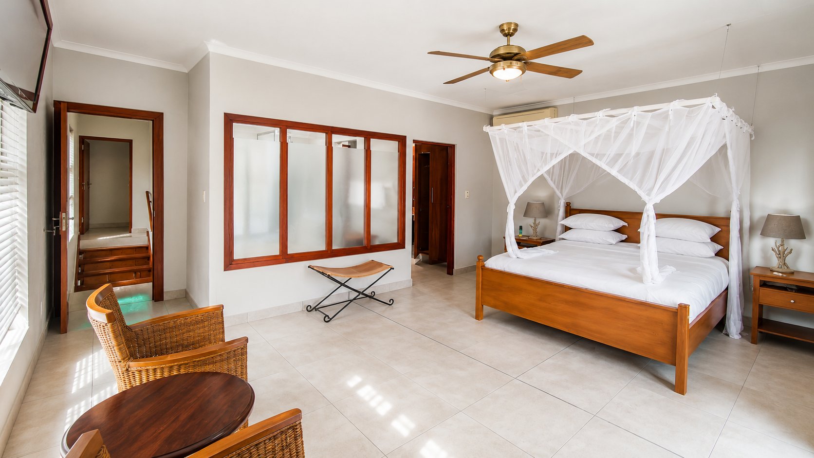 Bedroom suite with sitting area